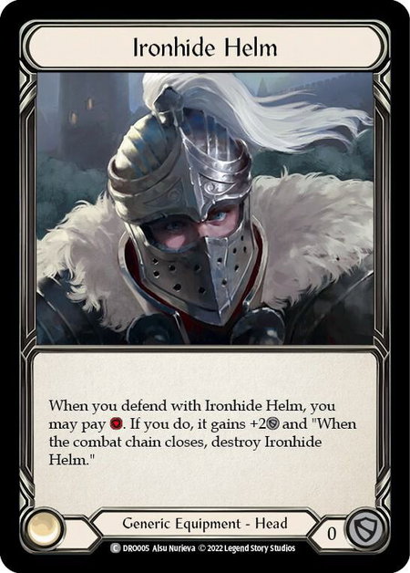 Ironhide Helm - Blitz Deck: Uprising - Dromai Flesh and Blood trading card