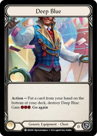 Deep Blue - Blitz Deck: Uprising - Dromai (DRO) #DRO006 - Common Flesh and Blood Trading Card