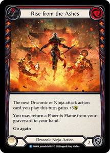 Rise From the Ashes (Red) - Blitz Deck: Uprising - Fai (FAI) #FAI009 - Rare Flesh and Blood Trading Card
