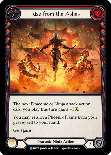 Rise From the Ashes (Red) - Blitz Deck: Uprising - Fai Flesh and Blood trading card