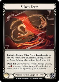 Silken Form - Blitz Deck: Uprising - Dromai (DRO) #DRO007 - Common Flesh and Blood Trading Card
