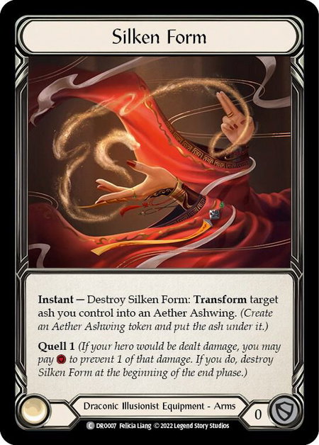 Silken Form trading card from Blitz Deck: Uprising - Dromai Silken Form - Blitz Deck: Uprising - Dromai Flesh and Blood trading card