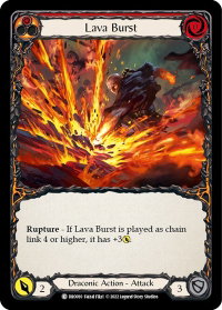 Lava Burst - Blitz Deck: Uprising - Dromai (DRO) #DRO010 - Common Flesh and Blood Trading Card