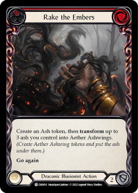 Rake the Embers - Blitz Deck: Uprising - Dromai (DRO) #DRO011 - Common Flesh and Blood Trading Card