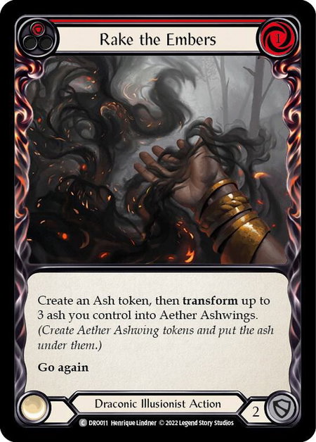 Rake the Embers - Blitz Deck: Uprising - Dromai Flesh and Blood trading card
