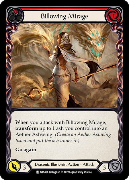Billowing Mirage trading card from Blitz Deck: Uprising - Dromai Billowing Mirage - Blitz Deck: Uprising - Dromai Flesh and Blood trading card
