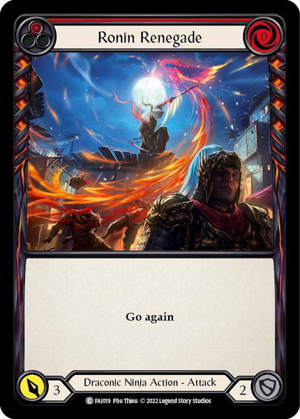 Ronin Renegade (Red) - Blitz Deck: Uprising - Fai Flesh and Blood trading card