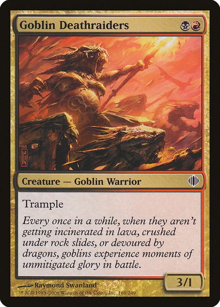 Goblin Deathraiders - Shards of Alara Magic: The Gathering trading card