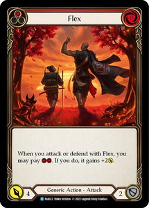 Flex (Red) - Blitz Deck: Uprising - Fai (FAI) #FAI022 - Rare Flesh and Blood Trading Card