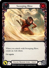 Sweeping Blow (Red) - Blitz Deck: Uprising - Dromai (DRO) #DRO017 - Common Flesh and Blood Trading Card