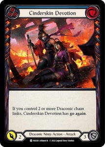 Cinderskin Devotion (Blue) - Blitz Deck: Uprising - Fai (FAI) #FAI026 - Common Flesh and Blood Trading Card