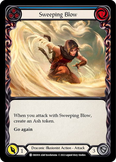 Sweeping Blow (Blue) - Blitz Deck: Uprising - Dromai Flesh and Blood trading card