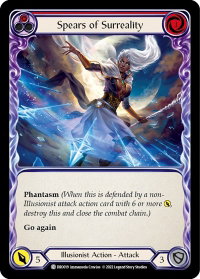 Spears of Surreality - Blitz Deck: Uprising - Dromai (DRO) #DRO019 - Common Flesh and Blood Trading Card