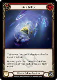 Sink Below - Blitz Deck: Uprising - Dromai (DRO) #DRO028 - Common Flesh and Blood Trading Card