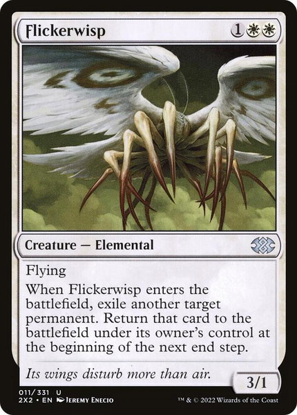Flickerwisp - Double Masters 2022 Magic: The Gathering trading card