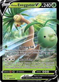 Alolan Exeggutor V - Pokemon GO (PGO) #005/078 - Ultra Rare Pokémon Trading Card