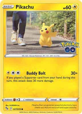 Pikachu (27) - Pokemon GO Pokémon trading card