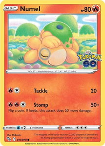 Numel - Pokemon GO (PGO) #013/078 - Common Pokémon Trading Card