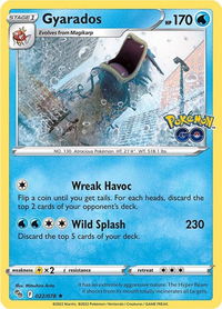 Gyarados - Pokemon GO (PGO) #022/078 - Holo Rare Pokémon Trading Card