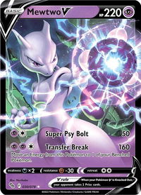 Mewtwo V - Pokemon GO (PGO) #030/078 - Ultra Rare Pokémon Trading Card
