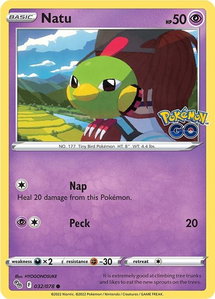 Natu - Pokemon GO (PGO) #032/078 - Common Pokémon Trading Card