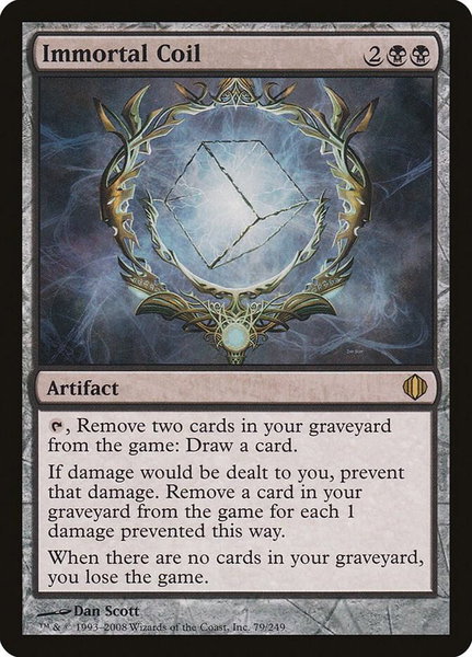 Immortal Coil - Shards of Alara Magic: The Gathering trading card