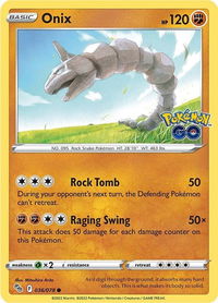 Onix - Pokemon GO (PGO) #036/078 - Common Pokémon Trading Card
