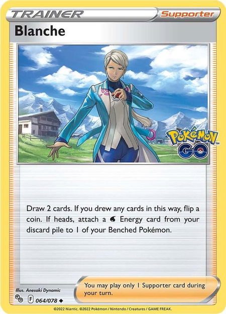 Blanche - Pokemon GO Pokémon trading card