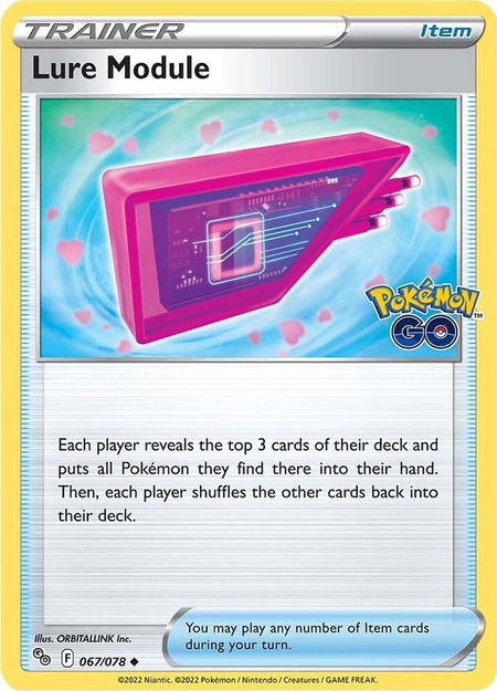 Lure Module trading card from Pokemon GO Lure Module - Pokemon GO Pokémon trading card
