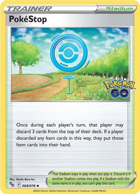 PokeStop trading card from Pokemon GO PokeStop - Pokemon GO Pokémon trading card