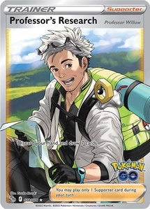 Professor's Research [Professor Willow] (Full Art) - Pokemon GO (PGO) #078/078 - Ultra Rare Pokémon Trading Card