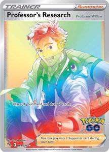 Professor's Research [Professor Willow] (Secret) - Pokemon GO (PGO) #084/078 - Secret Rare Pokémon Trading Card