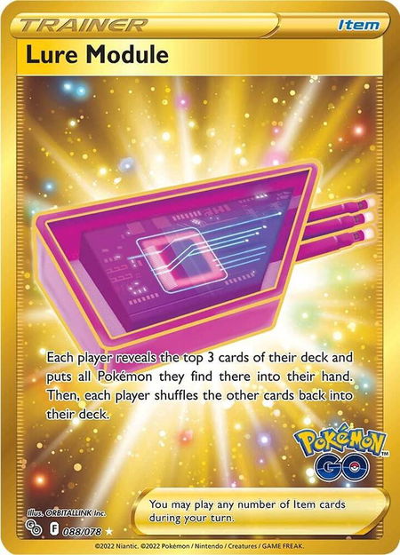 Lure Module (Secret) trading card from Pokemon GO Lure Module (Secret) - Pokemon GO Pokémon trading card