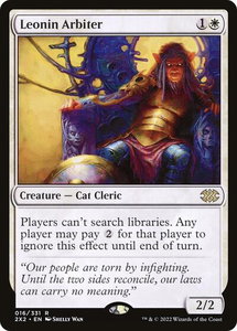Leonin Arbiter - Double Masters 2022 (2X2) #16 - Rare Magic: The Gathering Trading Card