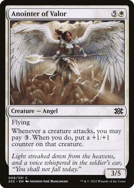 Anointer of Valor - Double Masters 2022 Magic: The Gathering trading card