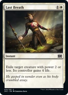 Last Breath trading card from Double Masters 2022 Last Breath - Double Masters 2022 Magic: The Gathering trading card