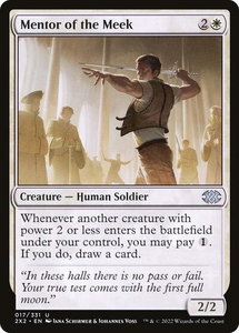 Mentor of the Meek - Double Masters 2022 (2X2) #17 - Uncommon Magic: The Gathering Trading Card
