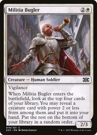 Militia Bugler - Double Masters 2022 (2X2) #19 - Common Magic: The Gathering Trading Card