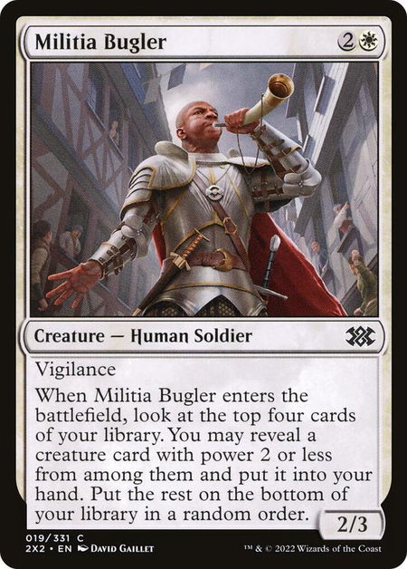 Militia Bugler - Double Masters 2022 Magic: The Gathering trading card