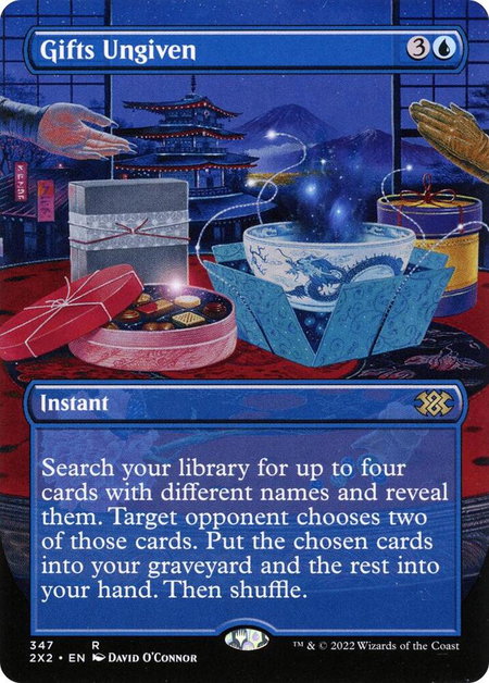 Gifts Ungiven (Borderless) trading card from Double Masters 2022 Gifts Ungiven (Borderless) - Double Masters 2022 Magic: The Gathering trading card