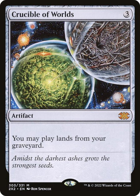 Crucible of Worlds - Double Masters 2022 Magic: The Gathering trading card