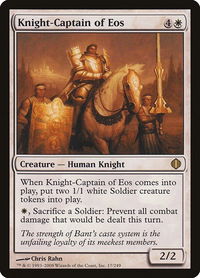 Knight-Captain of Eos - Shards of Alara (ALA) #17 - Rare Magic: The Gathering Trading Card