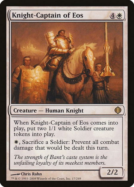 Knight-Captain of Eos - Shards of Alara Magic: The Gathering trading card