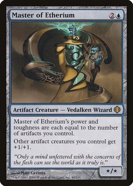 Master of Etherium - Shards of Alara Magic: The Gathering trading card