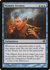Memory Erosion - Shards of Alara (ALA) #50 - Rare Magic: The Gathering Trading Card