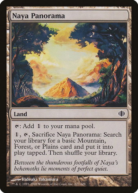 Naya Panorama - Shards of Alara Magic: The Gathering trading card