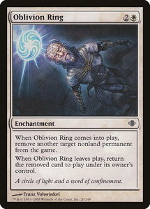 Oblivion Ring - Shards of Alara (ALA) #20 - Common Magic: The Gathering Trading Card