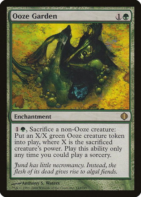 Ooze Garden - Shards of Alara Magic: The Gathering trading card