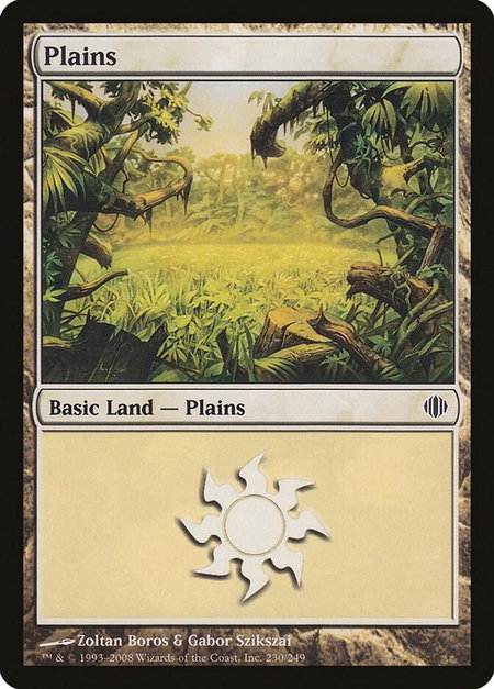 Plains (230) - Shards of Alara Magic: The Gathering trading card