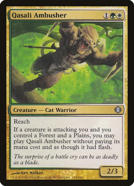 Qasali Ambusher - Shards of Alara Magic: The Gathering trading card